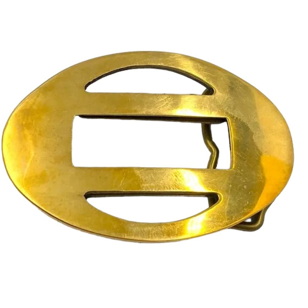 Aminco MidCentury Solid Brass Belt Buckle
